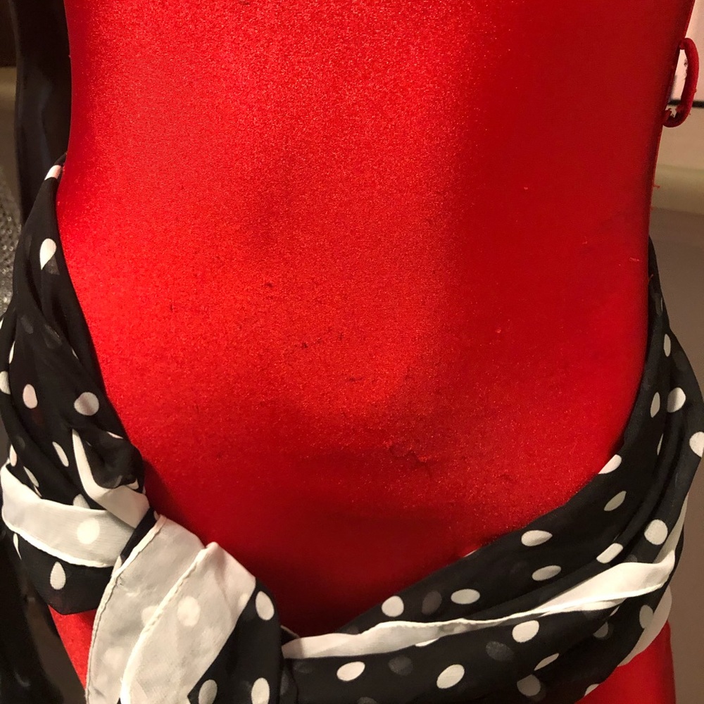 Red Bellbottom Jumpsuit - Picture 10 of 12